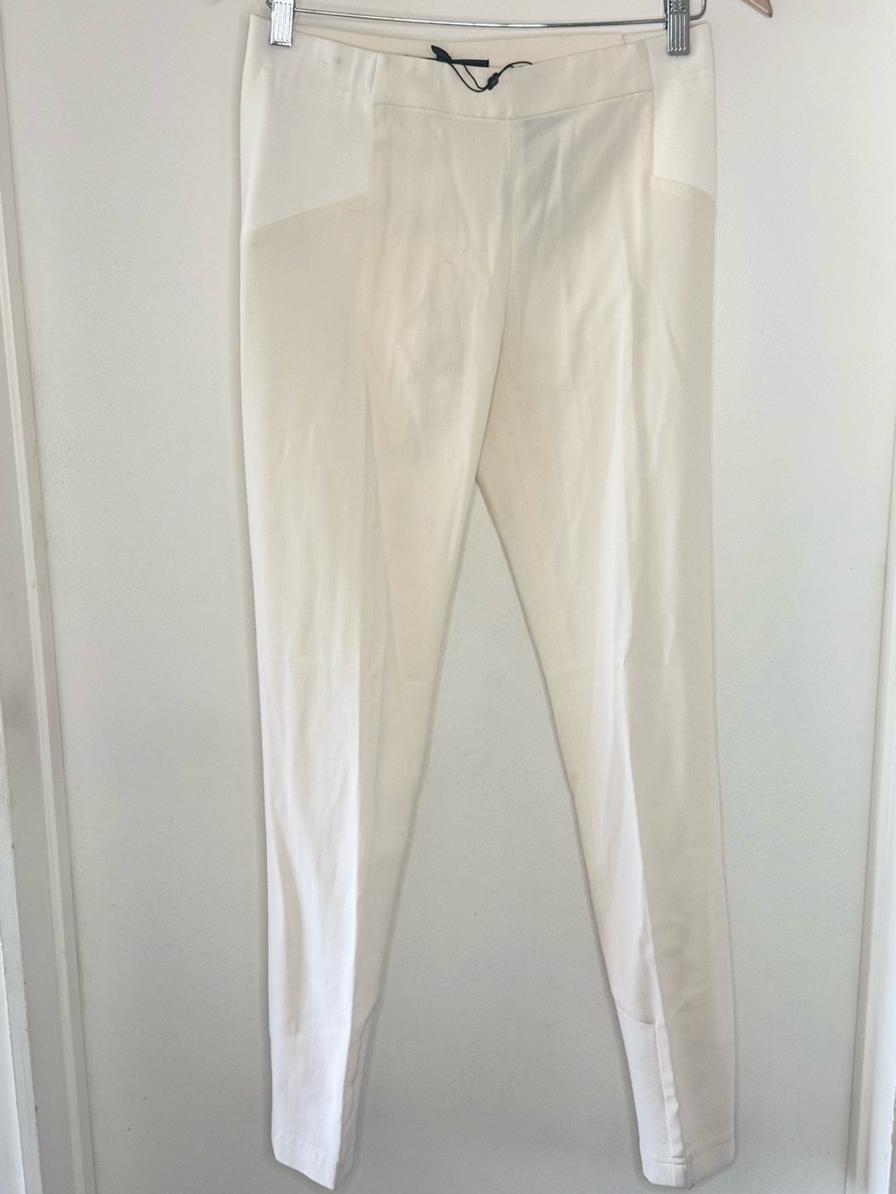 BCBG Max Azria White Wool Stretch Women’s 4 Slim Pants NEW W Tags Riding Style